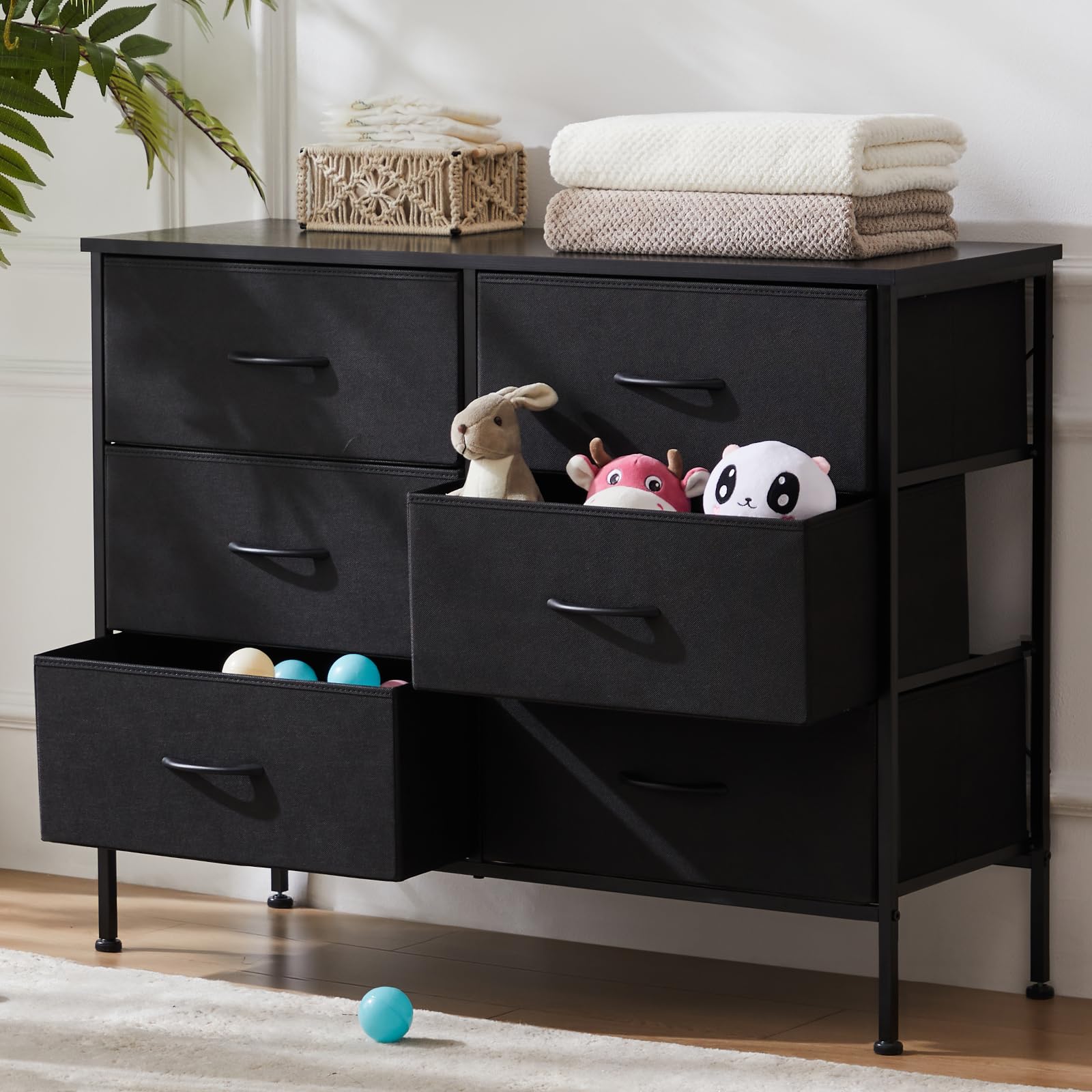 Wide fabric deals dresser