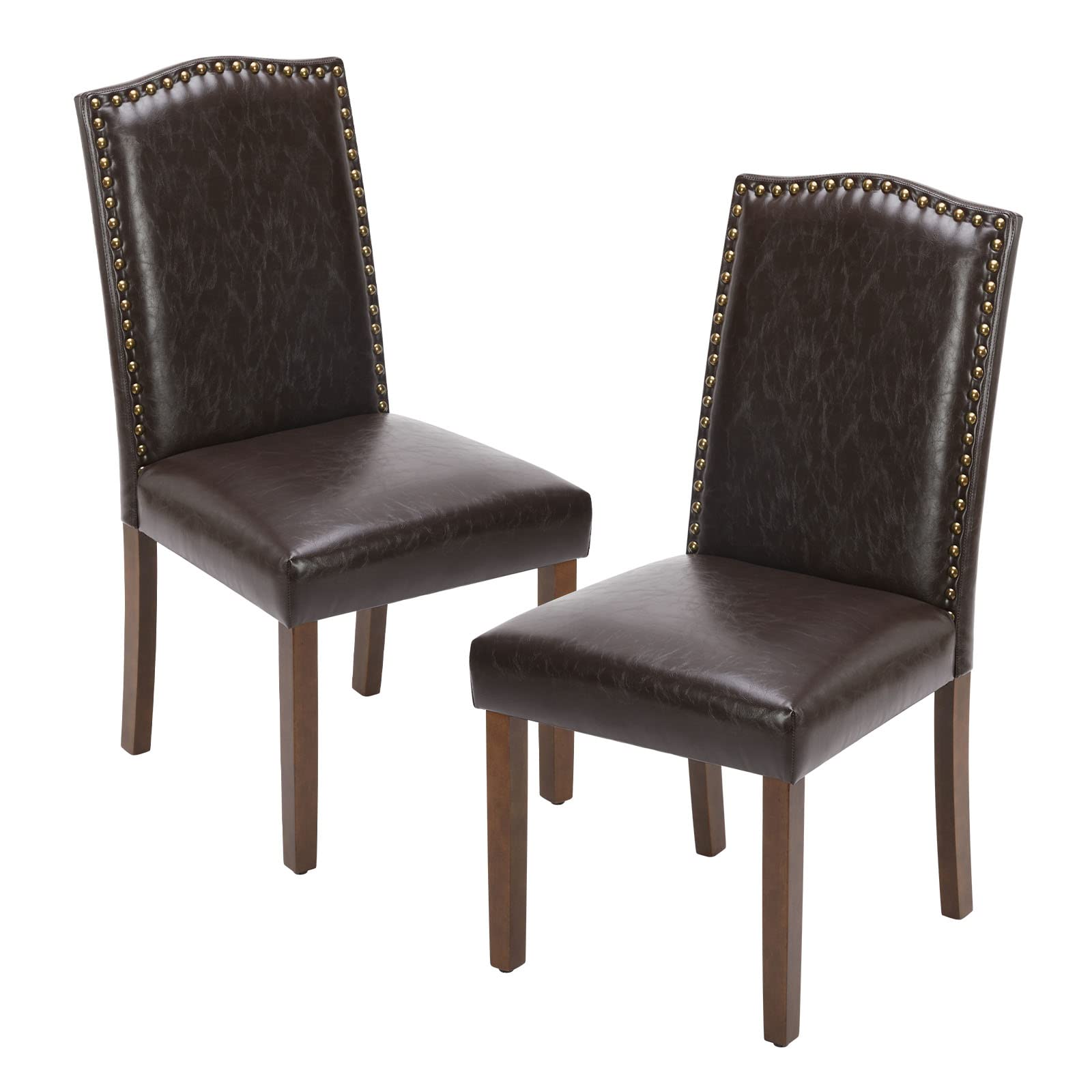 Leather cushion dining chair sale