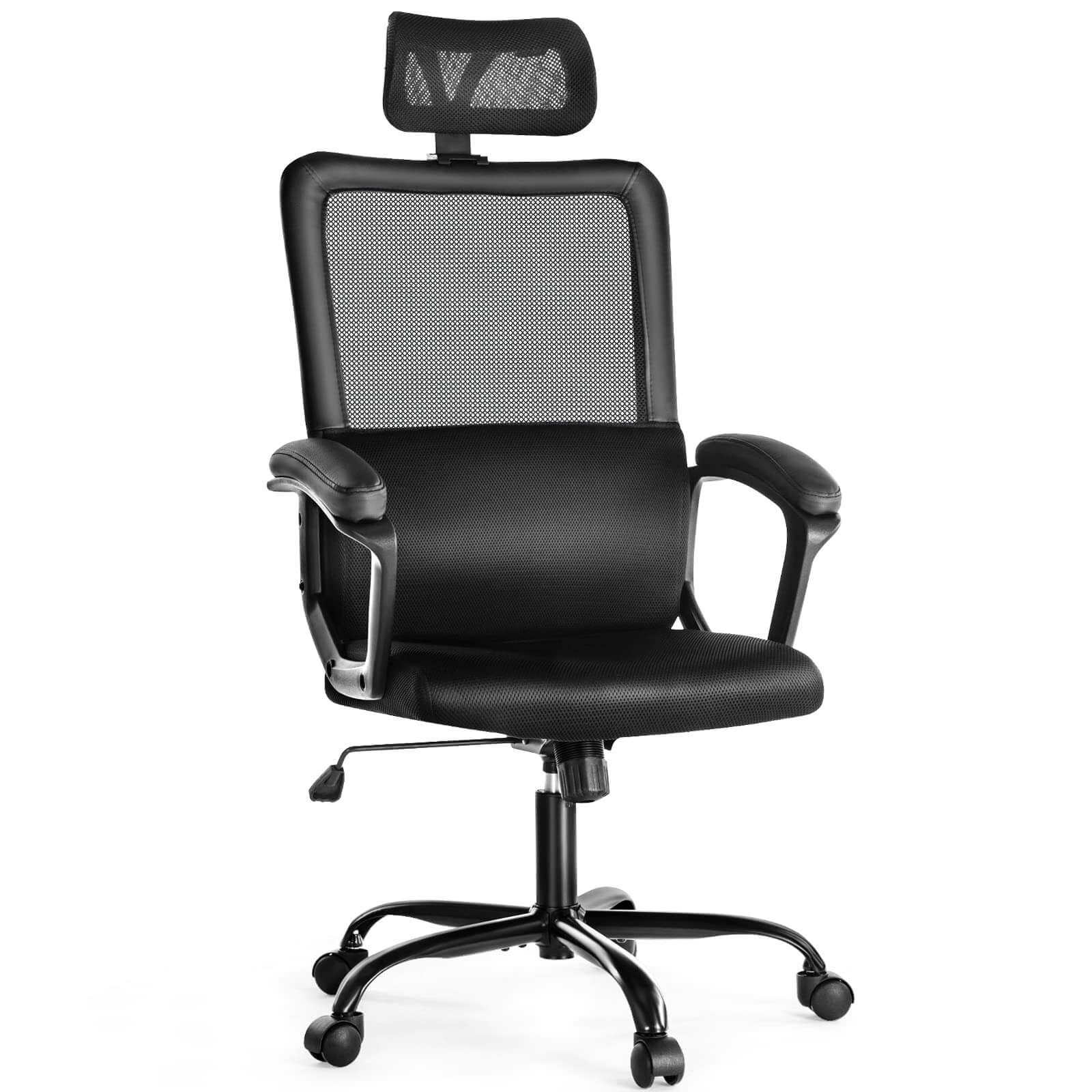 Smugdesk ergonomic office chair lumbar support mesh store chair computer desk task chair with a