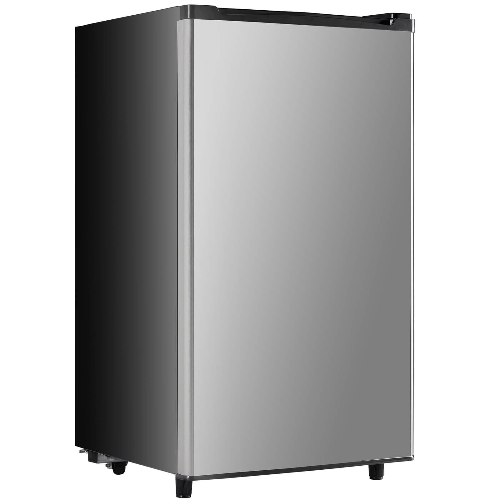 Mini Fridge with Freezer,3.2 Cu.Ft Small Refrigerator Single Door Adjustable Thermostat Energy-efficient Low Noise