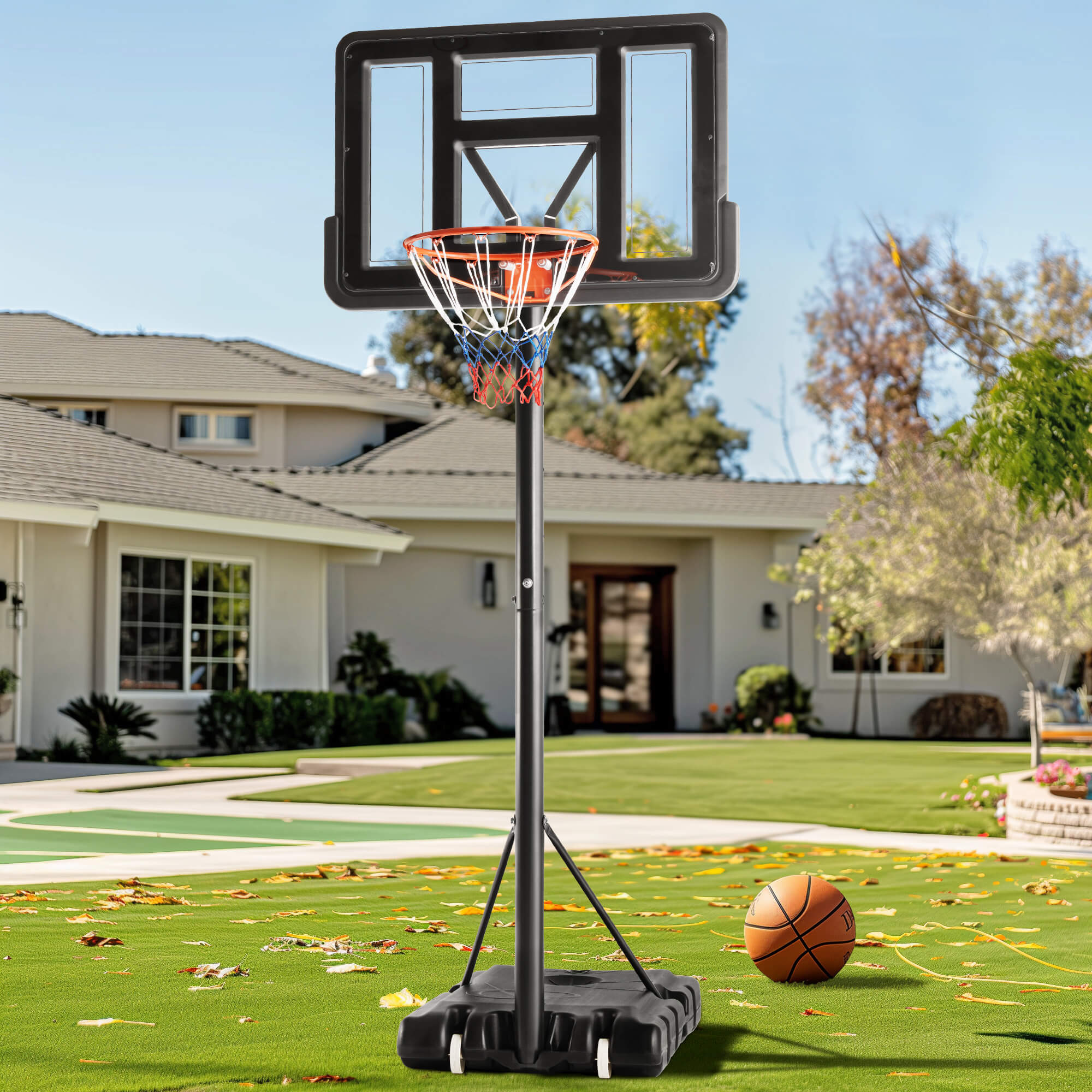 Portable Basketball Hoops - 4.2-10 ft Adjustable Height for Indoor, Outdoor, Swimming Pool, For Adults, Kids