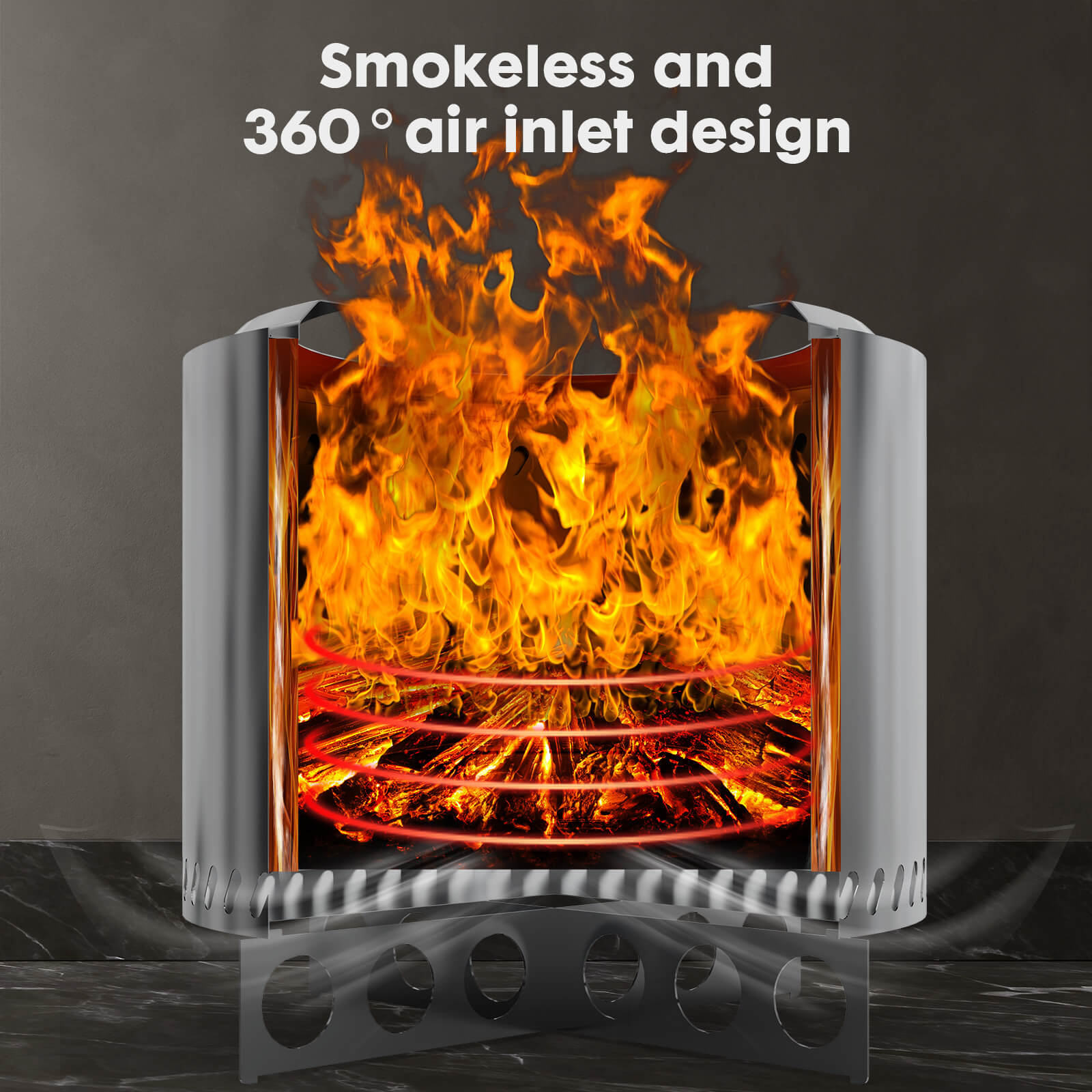 Sweetcrispy Portable Fire Pit Enjoy the Warmth of the Outdoors