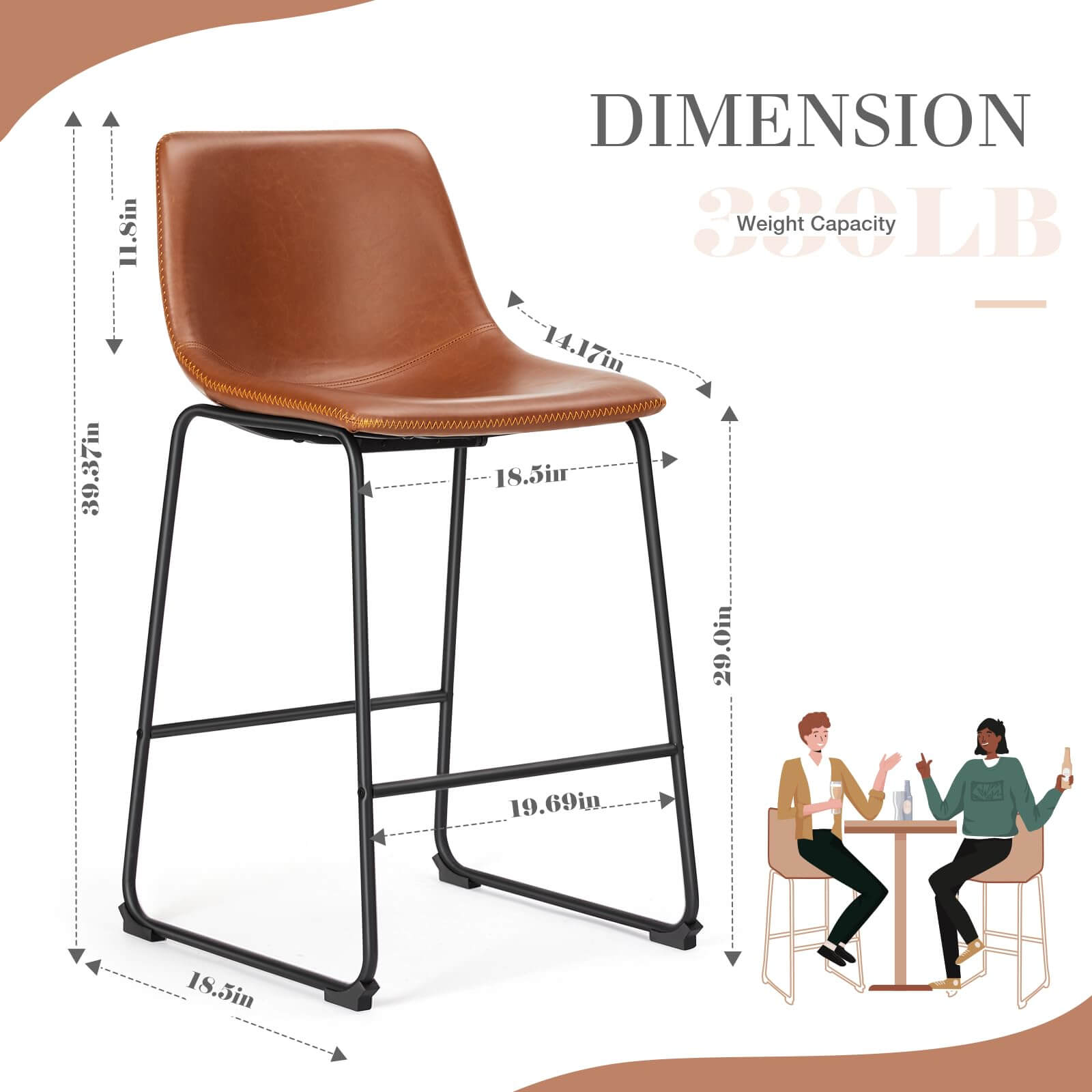30-inch-dining-chairs#Color_Brown#Size_30 in