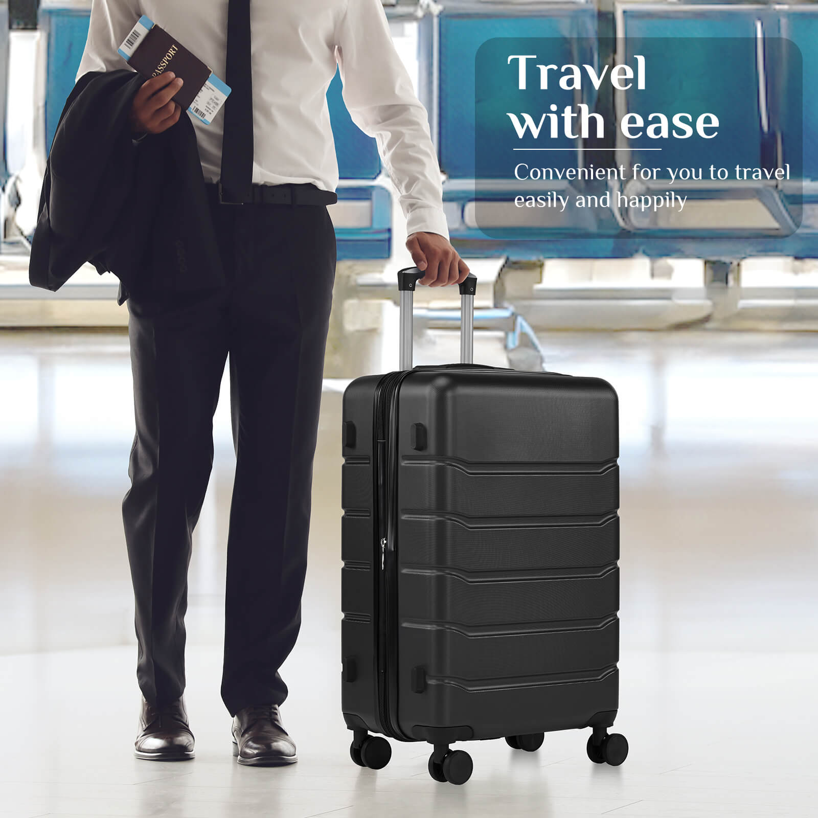 Sweetcrispy Luggage with TSA Lock for Travelling and Business