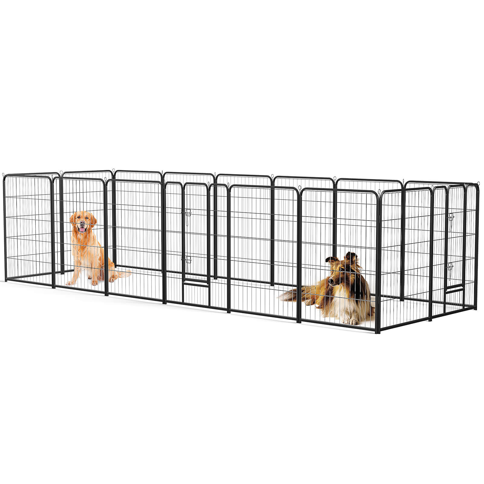 Dog Playpen Collapsible Portable Pet Pen High Metal Sport Puppy Pen