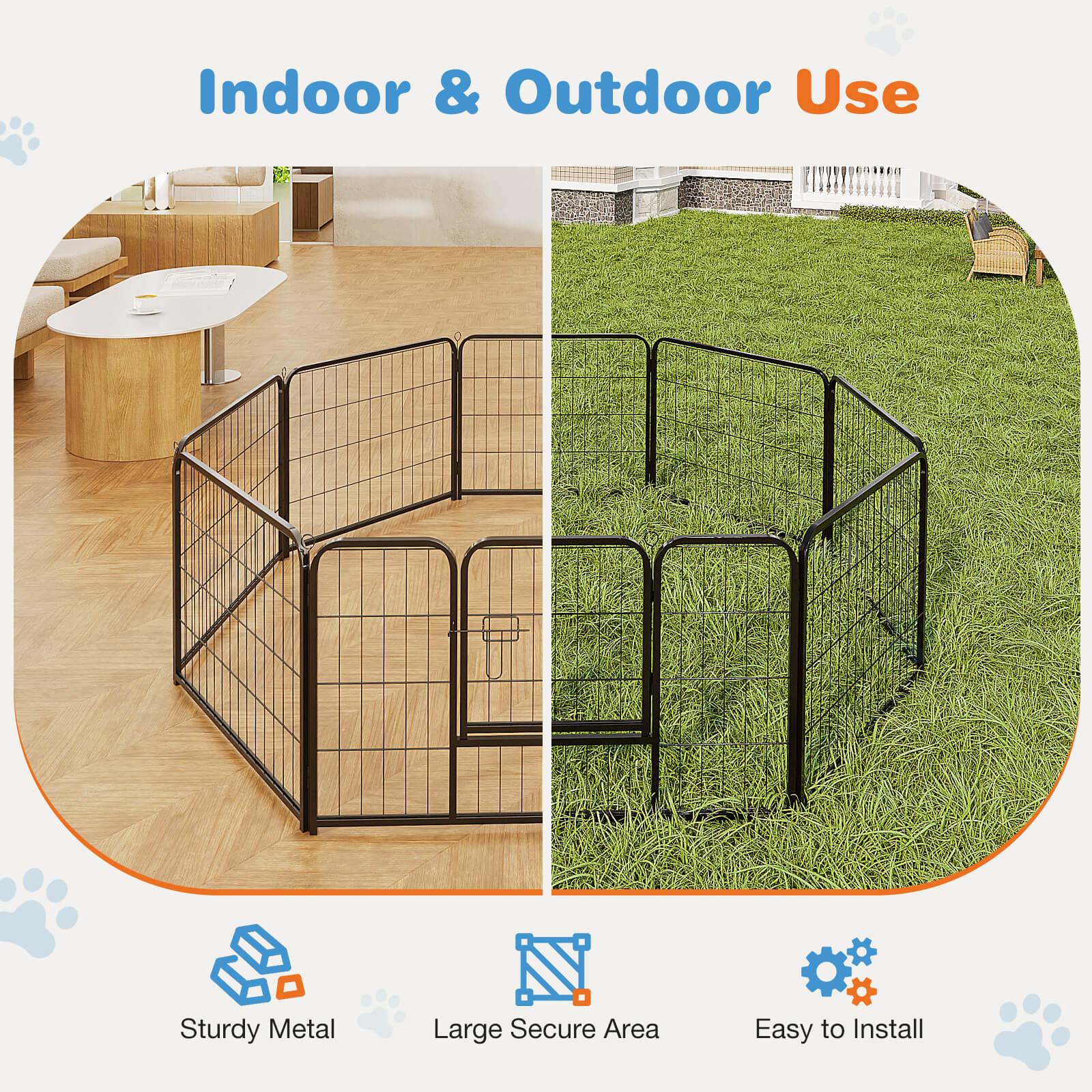 Collapsible pet pen best sale