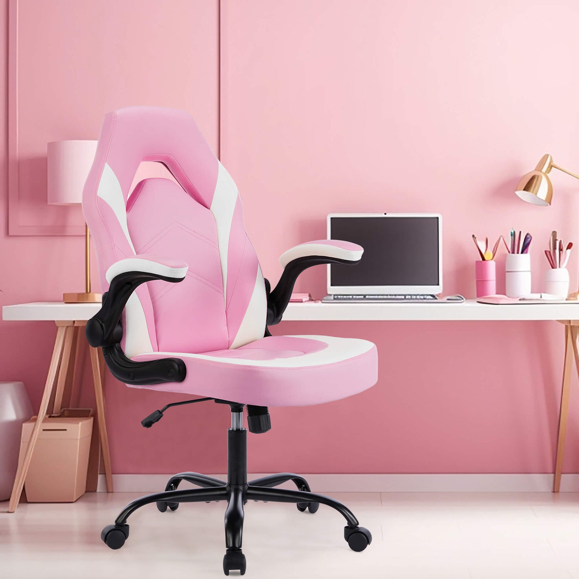 Ergonomic Gaming Walmart Gaming Chair Pink Gymax Gamer's Ergonomic