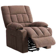 Electric Lift Massage Recliner 1#Color_Brown