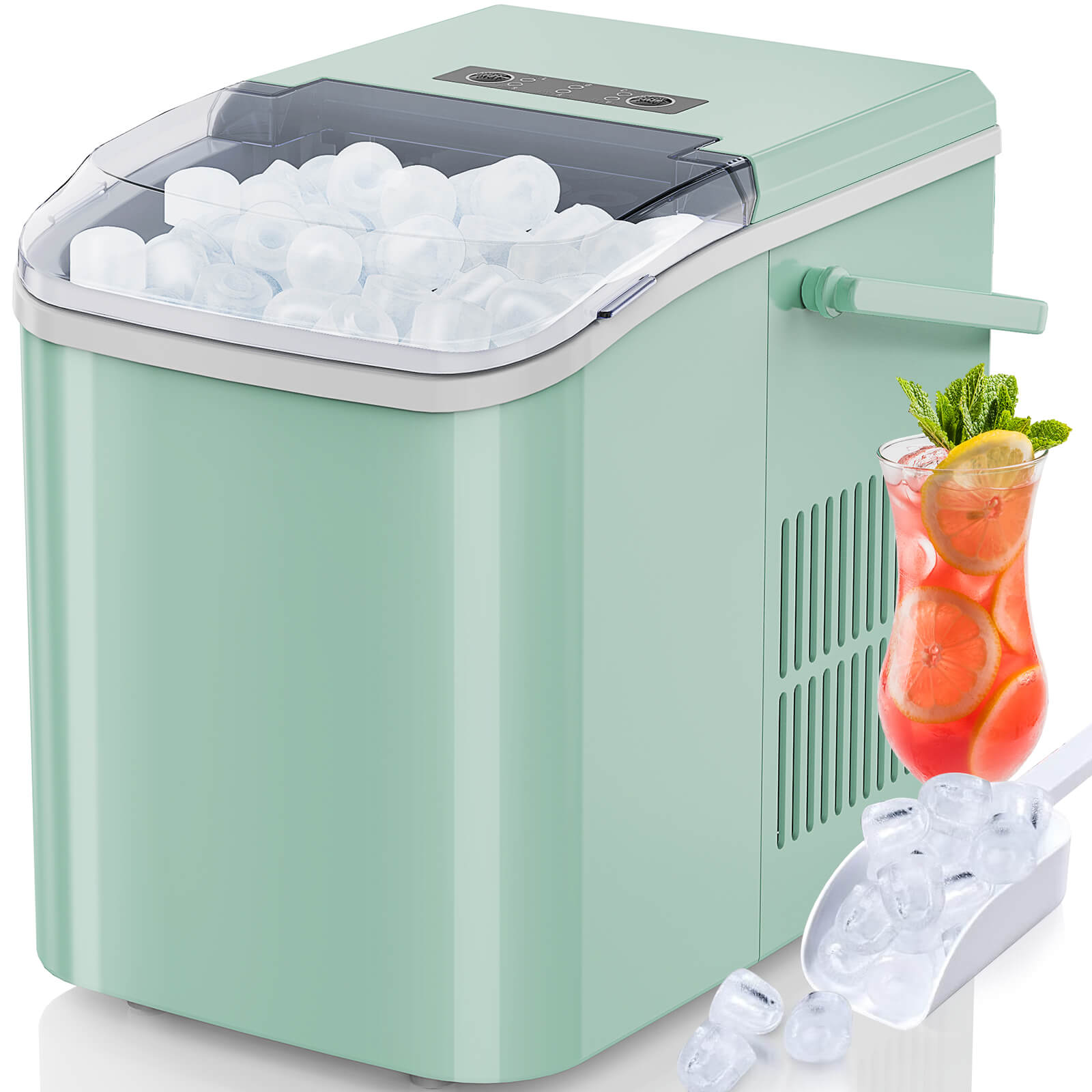 Countertop Ice Maker Portable Ice Machine with Handle,Self
