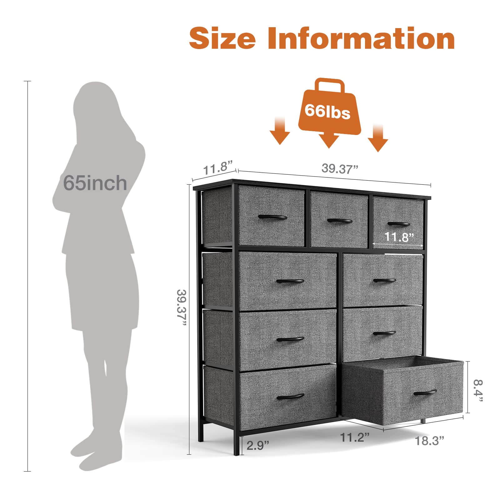 dresser-storage-tower-9-bins-drawers#Color_Gray