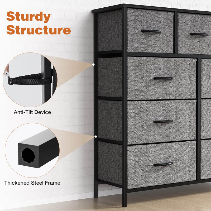 dresser-storage-tower-9-bins-drawers#Color_Gray