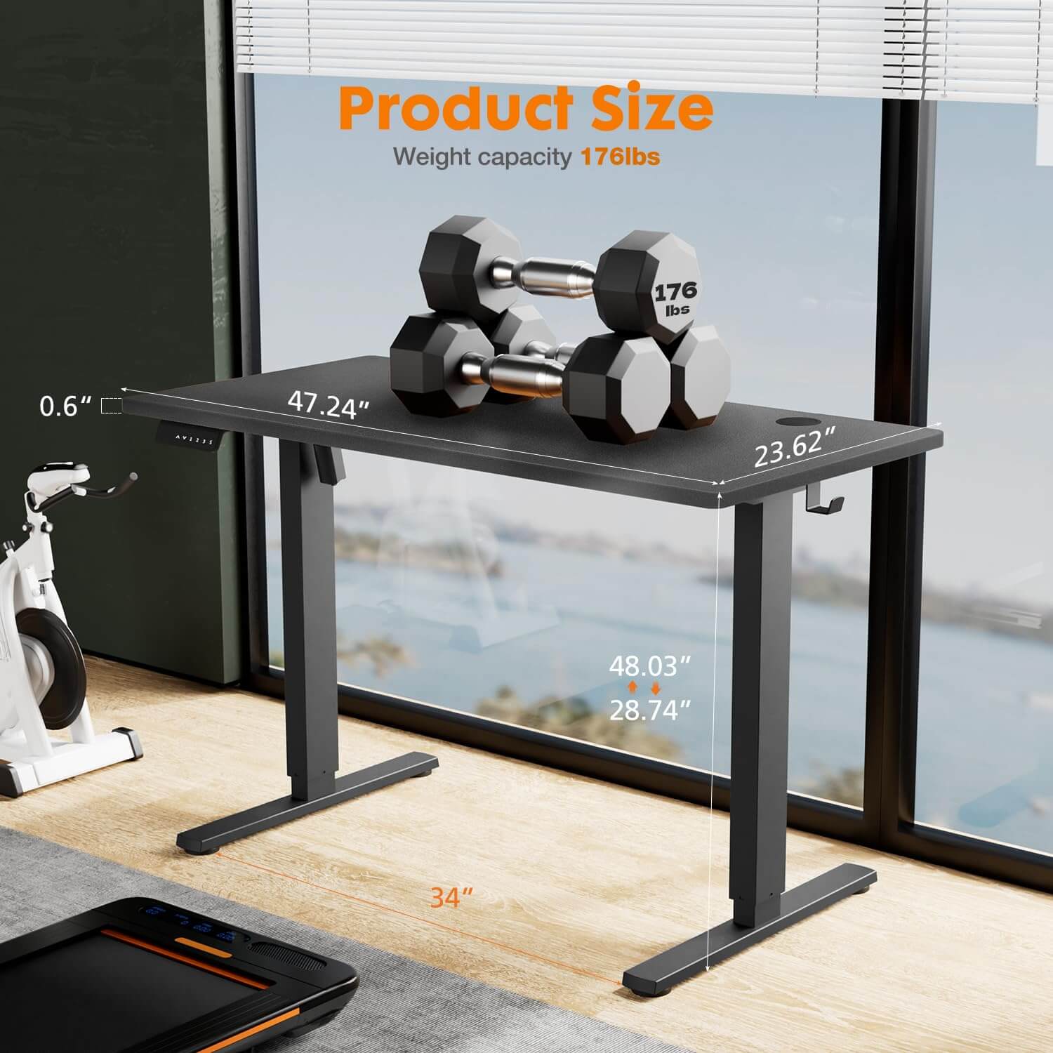 electric-adjustable-standing-desk#Color_Black#Size_48'' x 24"