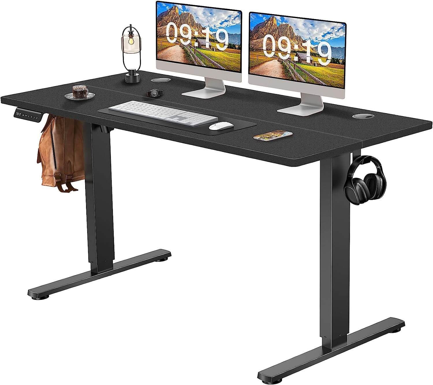 electric-adjustable-standing-desk#Color_Black#Size_55'' x 24"