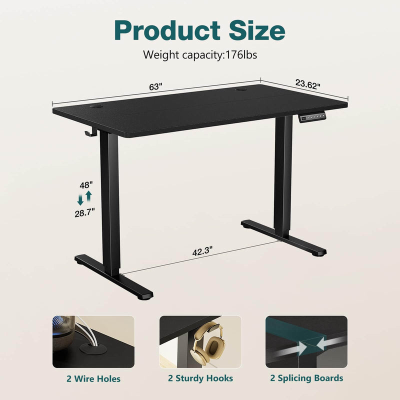 electric-adjustable-standing-desk#Color_Black#Size_63'' x 24"