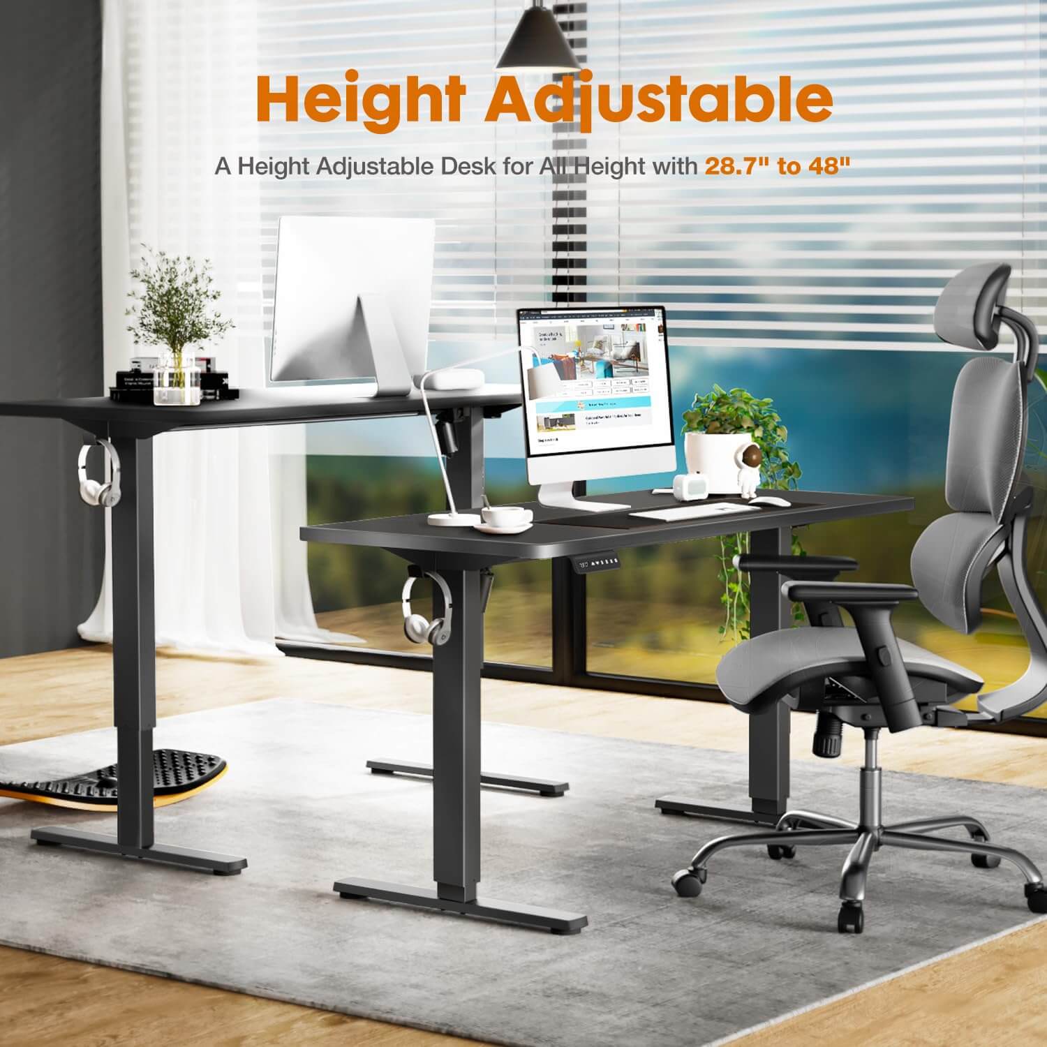 Zoom Electric Height Adjustable Sit Stand Office Desk