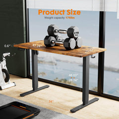 electric-adjustable-standing-desk#Color_Brown#Size_48'' x 24"