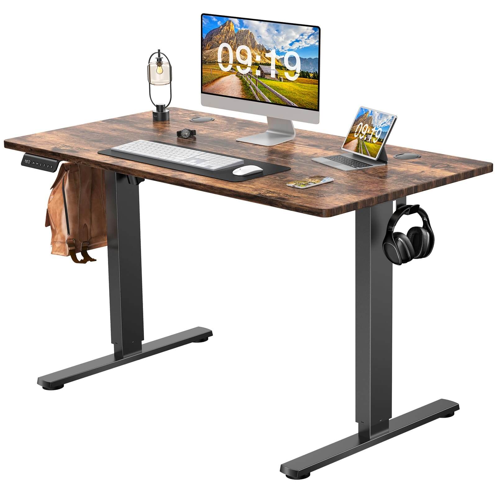 electric-adjustable-standing-desk#Color_Brown#Size_48'' x 24"
