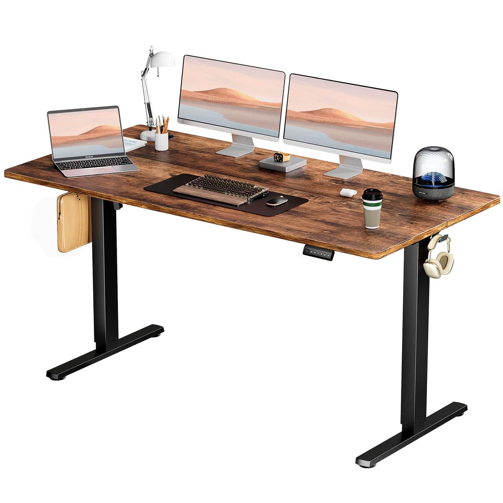 electric-adjustable-standing-desk#Color_Brown#Size_63'' x 24"