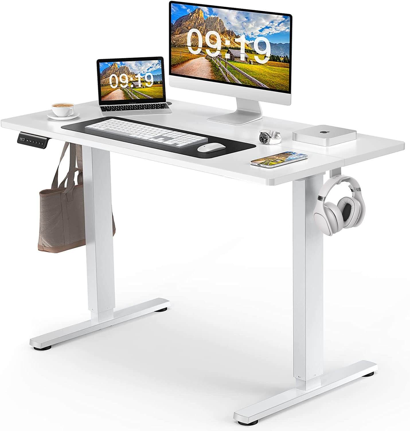 electric-adjustable-standing-desk#Color_White#Size_48'' x 24"