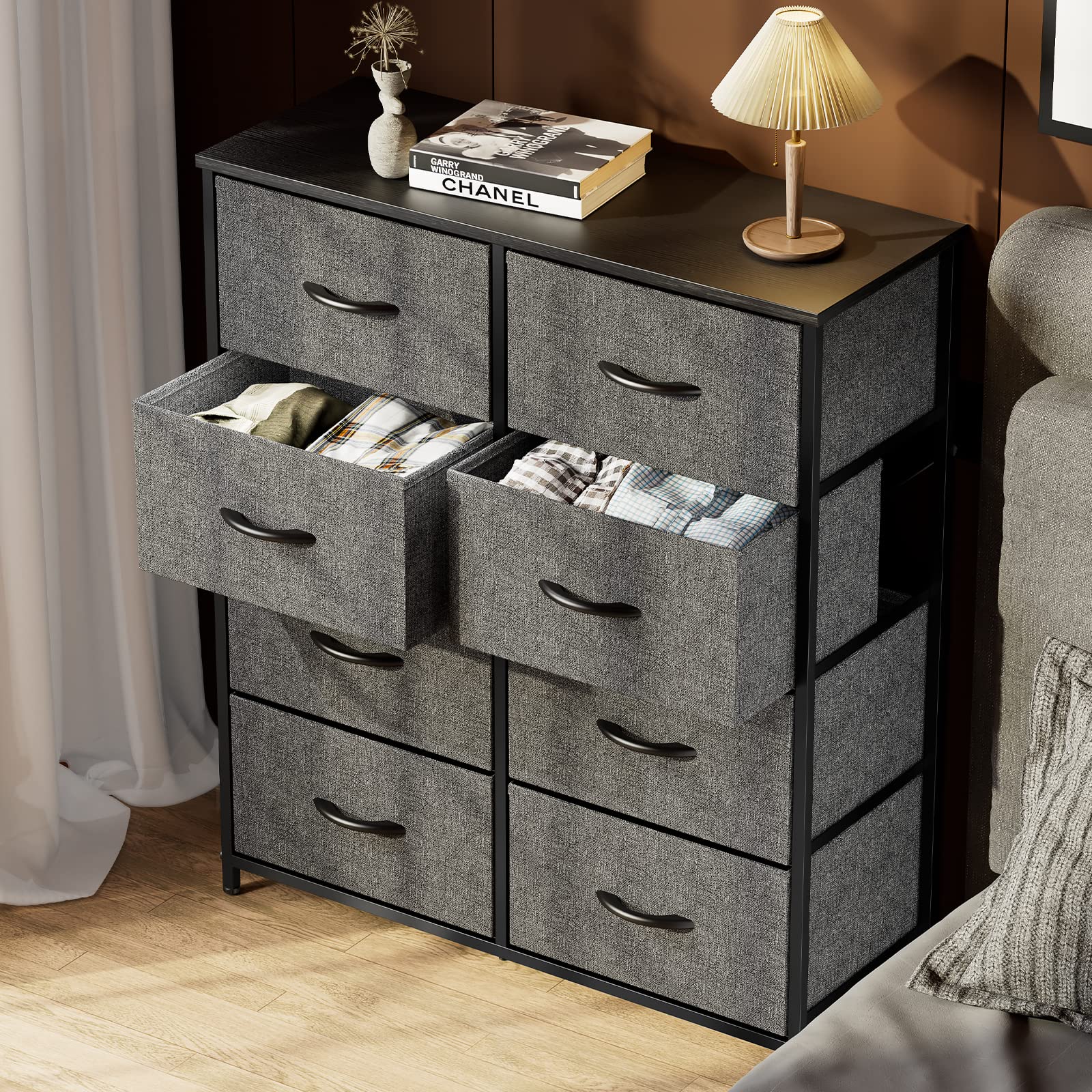 3-Drawer Fabric Dresser Storage Tower Vertical Foldable Pull Bins Bedroom  White, 1 unit - Ralphs