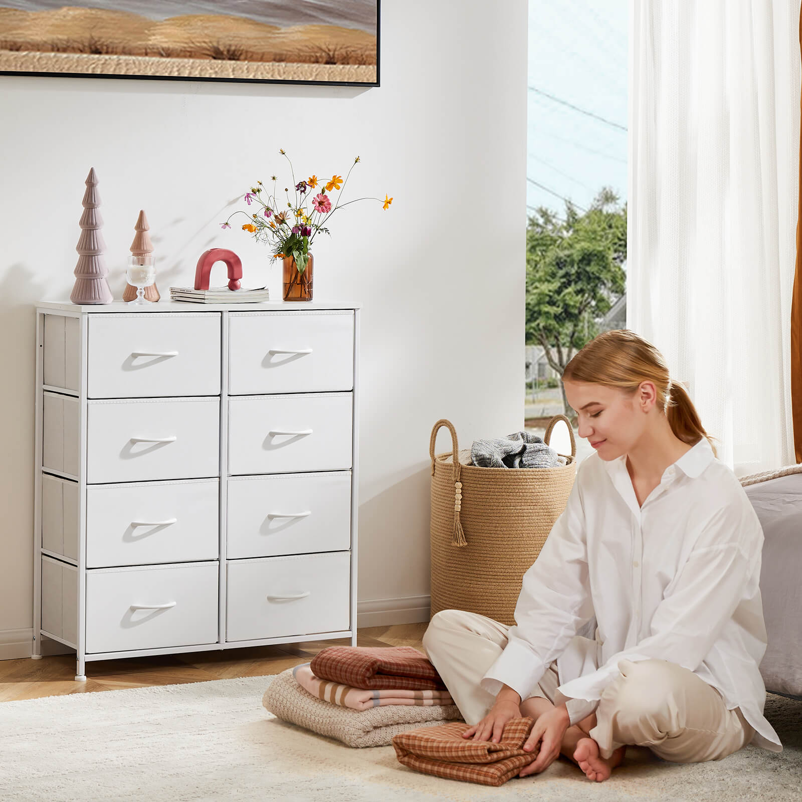 Nicehill Dresser for Bedroom with 5 Drawers, Storage Drawer