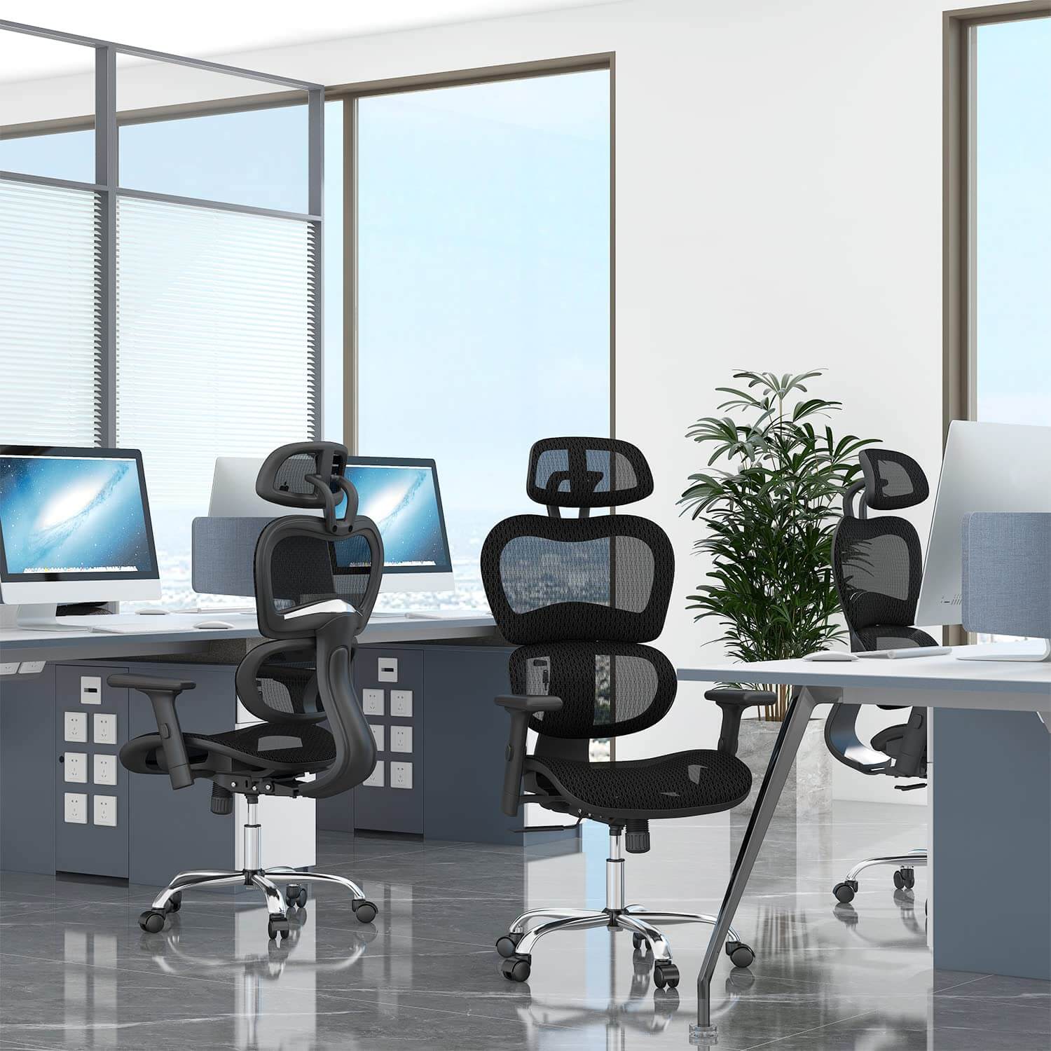  Sweetcripy Office Computer Desk Chair, Ergonomic High