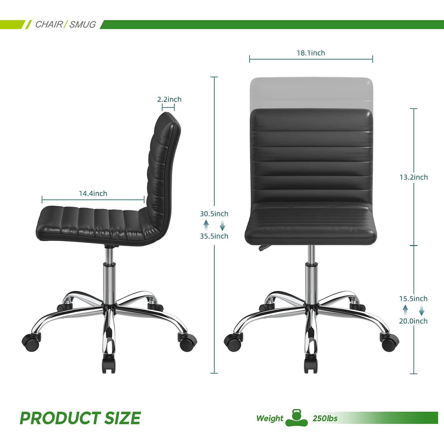 leather-swivel-office-chair-adjustable#Color_Black