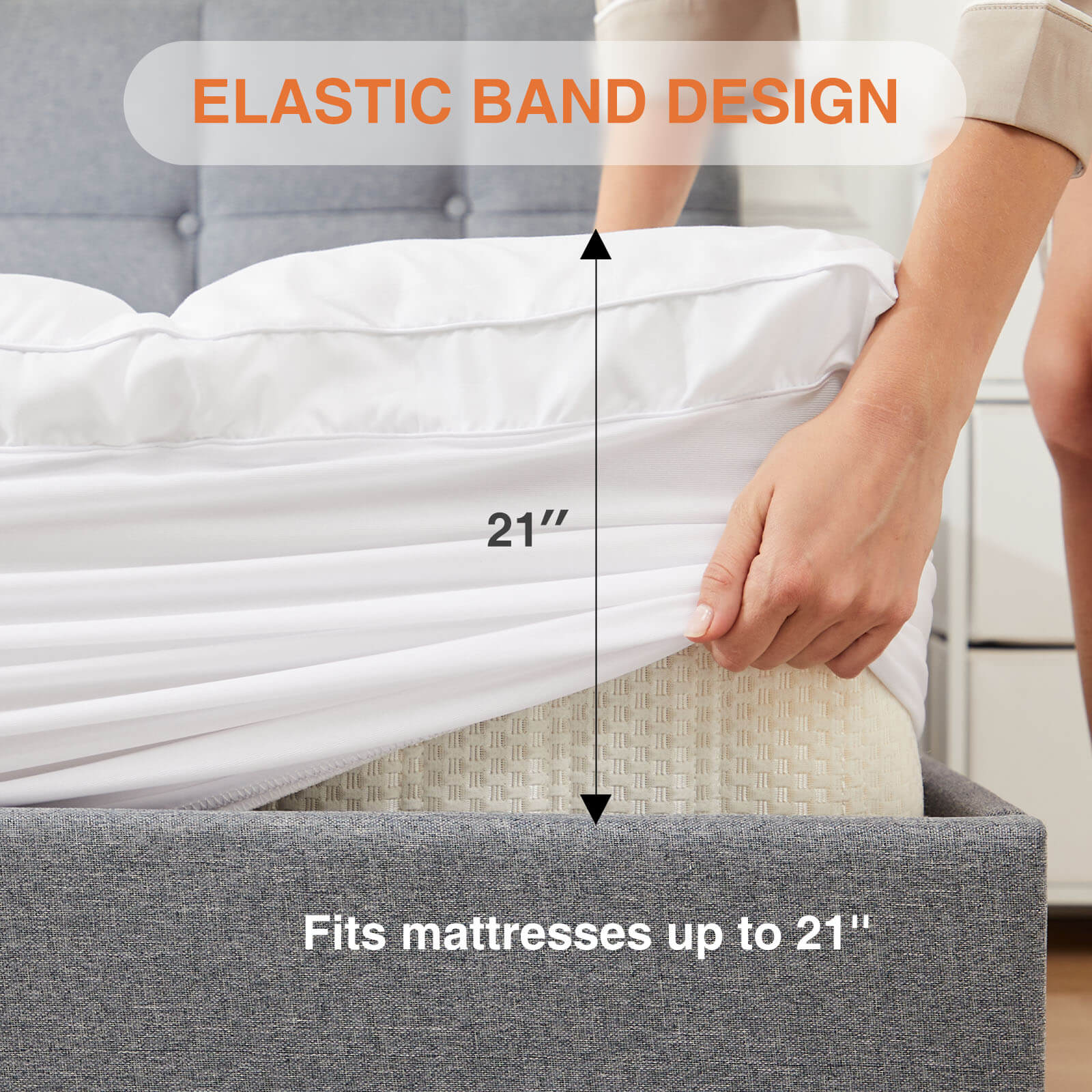 Mattress Topper Twin Extra Thick Bed Topper for Hot Sleepers