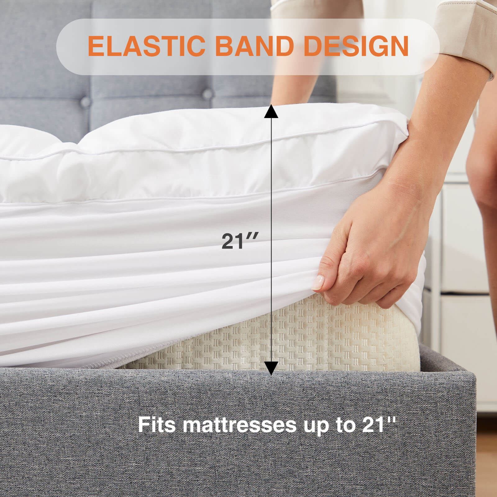 Mattress Topper Twin, Extra Thick Bed Topper for Hot Sleepers