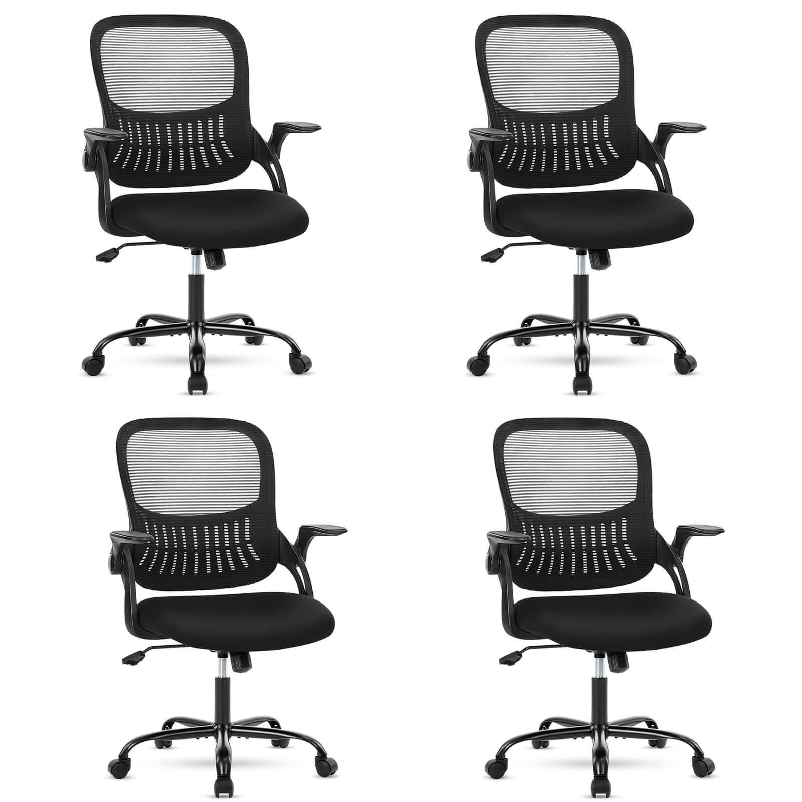 mesh-office-chairs#Color_Black#Quantity_4 Chair