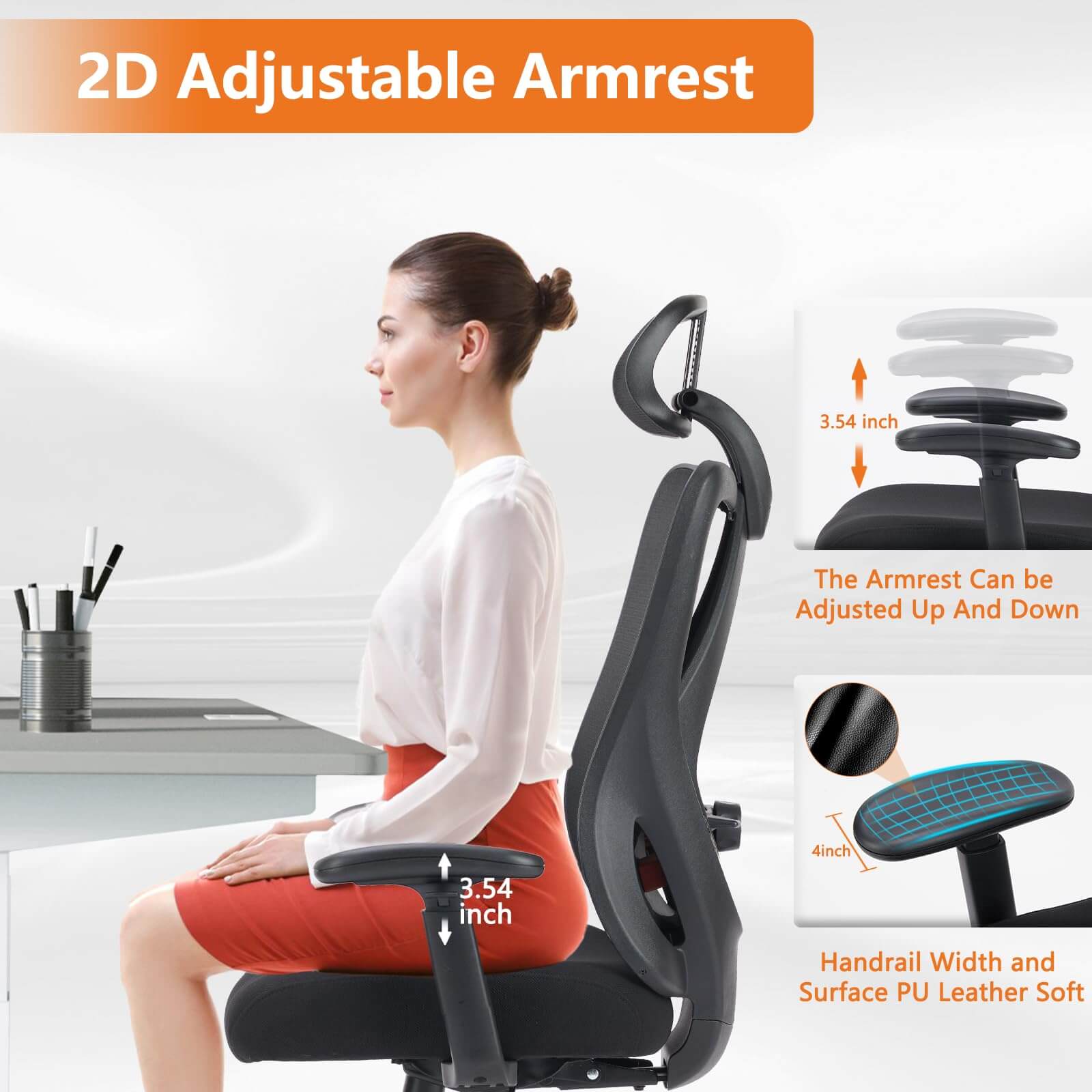 Width adjustable 2024 armrest