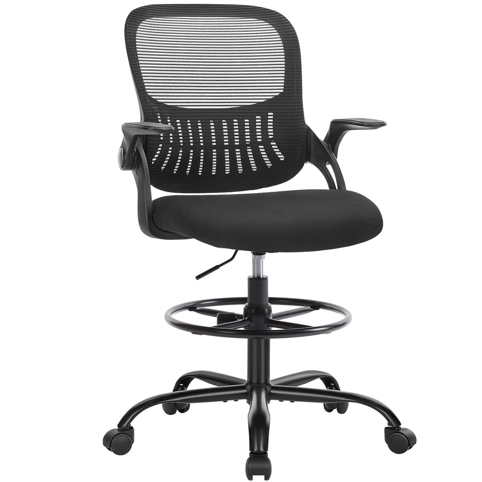Tall Office Chair for Standing Desk with Adjustable Foot Ring,Counter Height Office Chairs