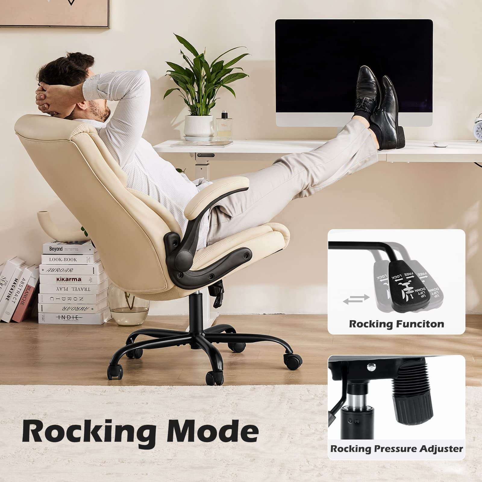 pu-leather-office-chair#Color_Cream#Styles_Fixed Armrest
