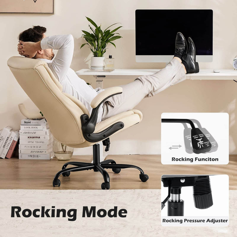 pu-leather-office-chair#Color_Cream#Styles_Flip-up Armrest