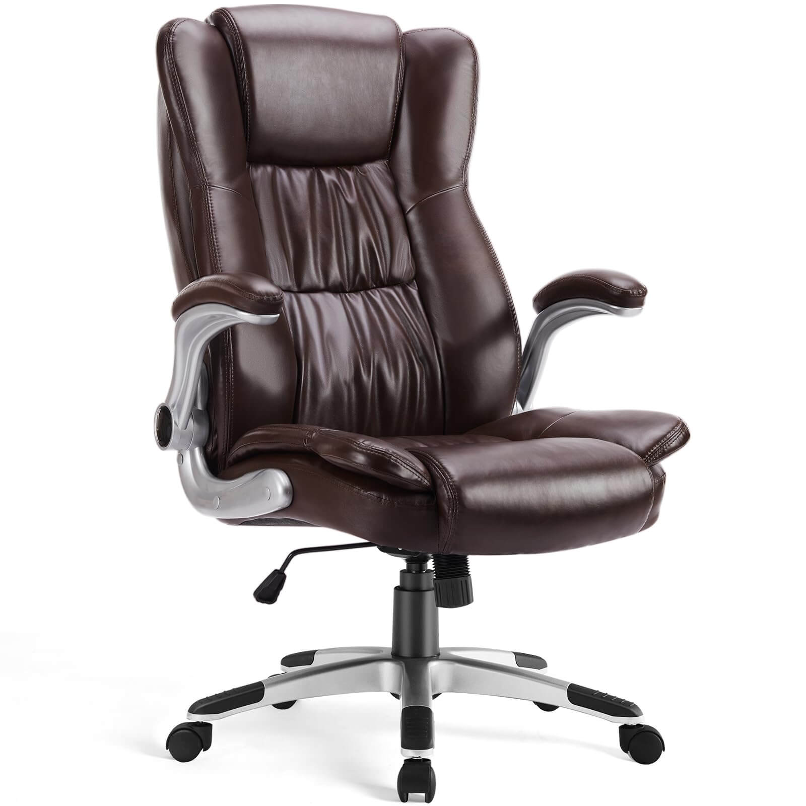 pu-leather-office-chair-flip-up-armrests#Color_Brown