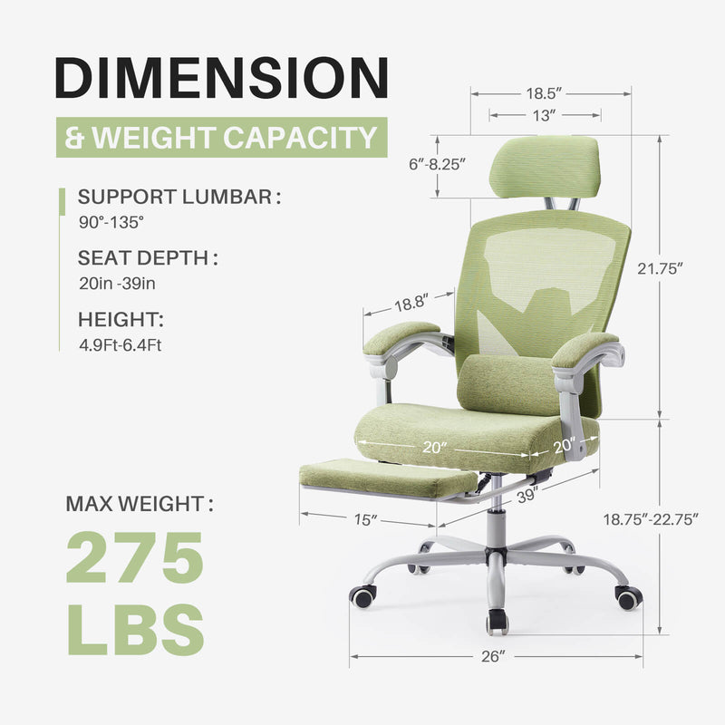 retractable-footrest-office-chair30#Color_Green