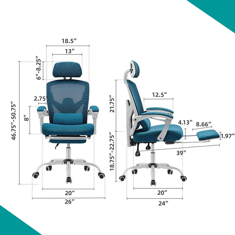 retractable-footrest-swivel-office-chair#Color_Blue