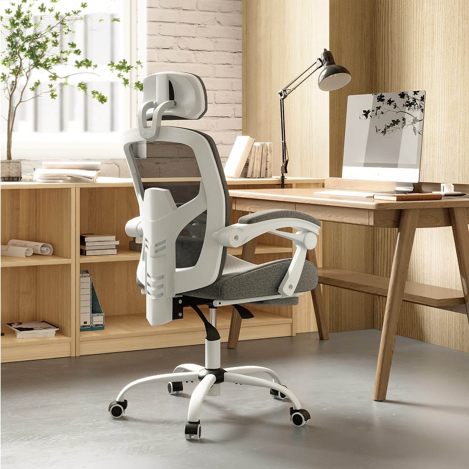 retractable-footrest-swivel-office-chair#Color_Gray