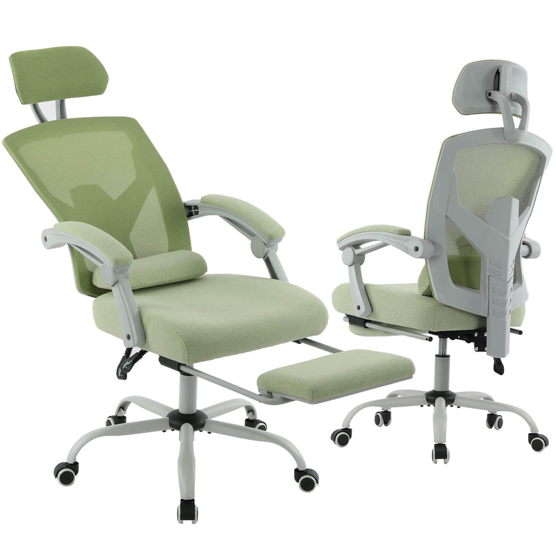 retractable-footrest-swivel-office-chair#Color_Green