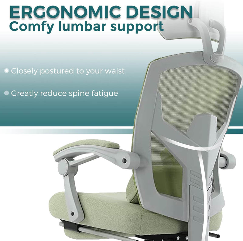 retractable-footrest-swivel-office-chair#Color_Green