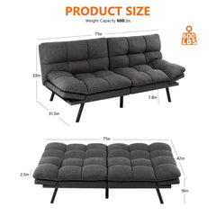 sofa-bed-memory-foam#Color_Gray