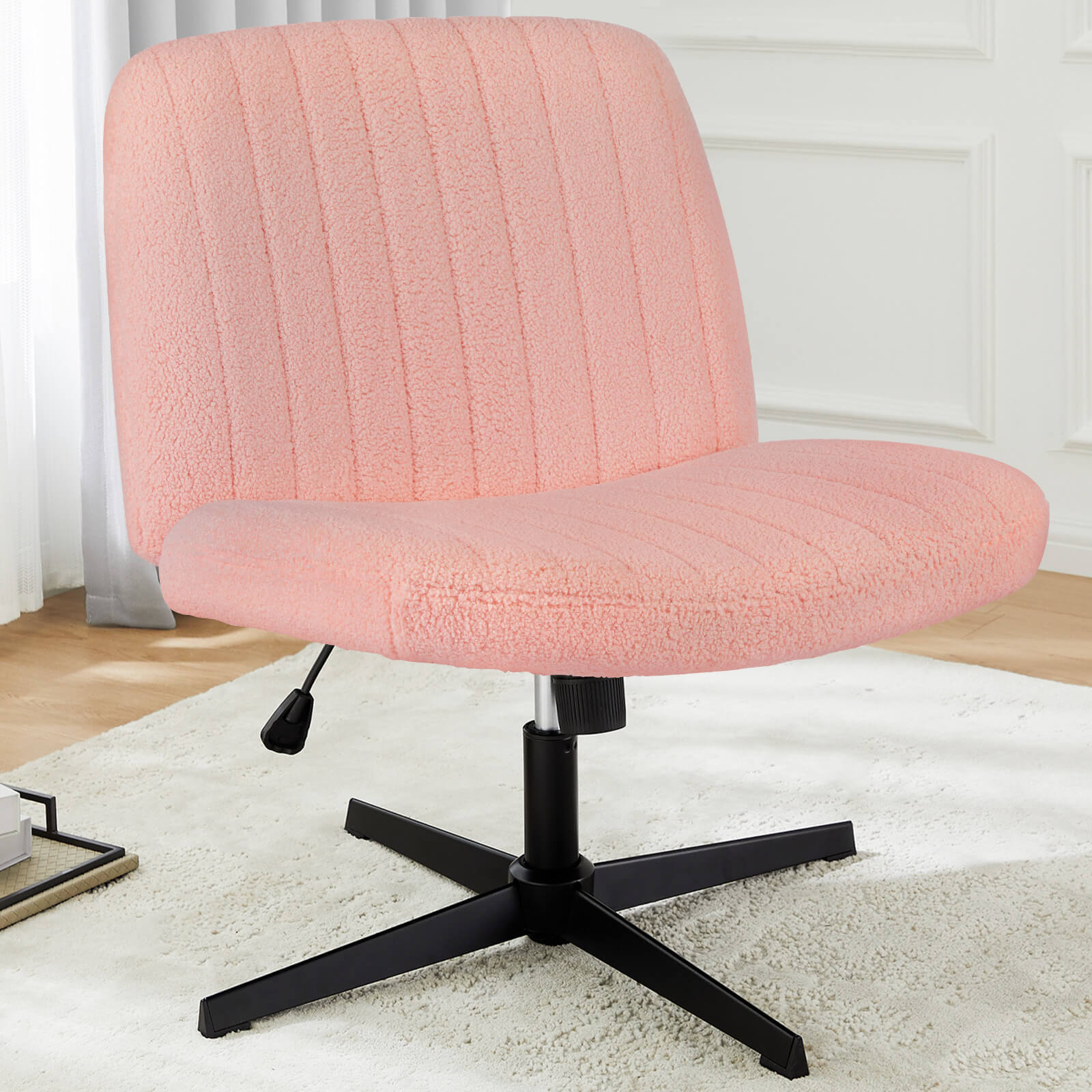 Suede outlet pink chair