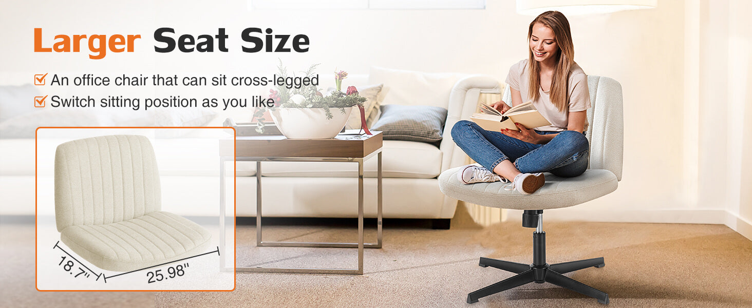 Desk chair best sale sit cross legged