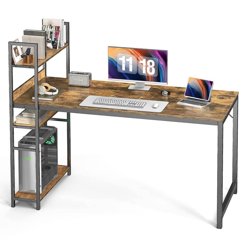 wood-office-desk-removable-shelf#Color_Brown#Size_55 Inches