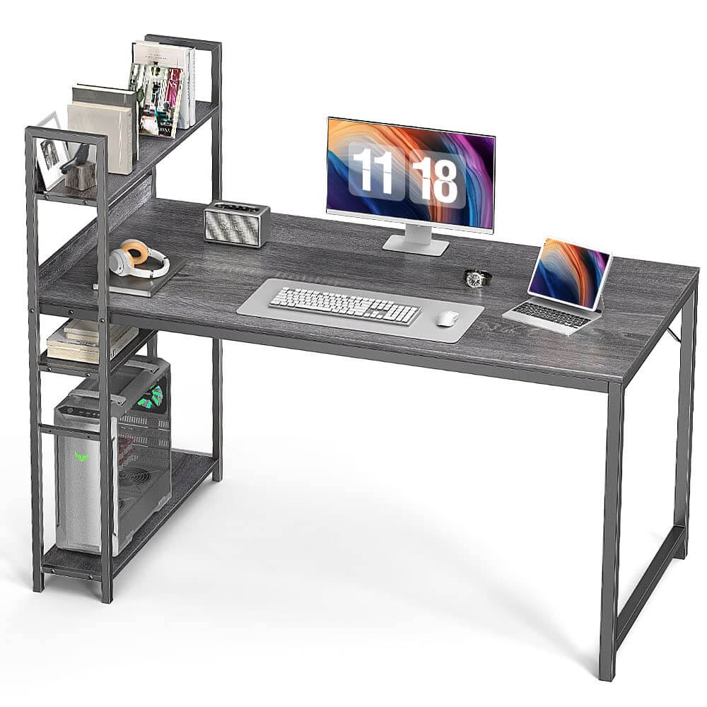 wood-office-desk-removable-shelf#Color_Grey#Size_55 Inches
